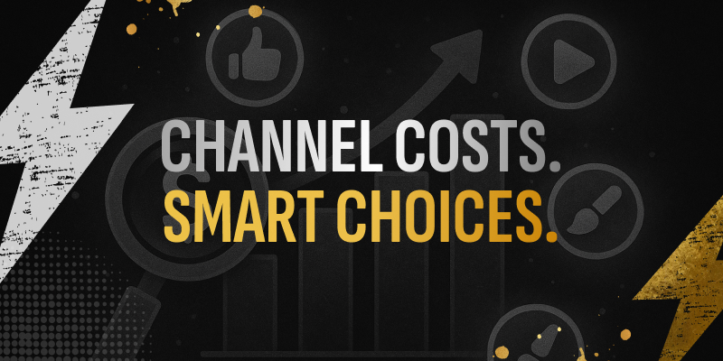 Graphic comparing seasonal ad costs across channels for iGaming media buying.