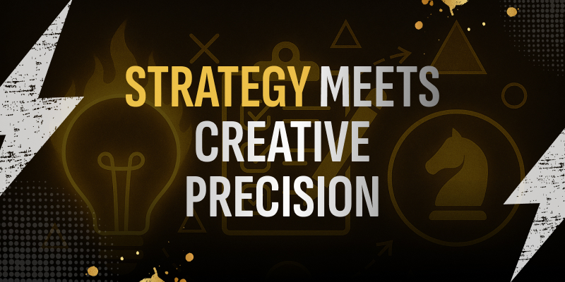 Illustration of RockApp’s process combining strategy, creative systems, and compliance for iGaming marketing.