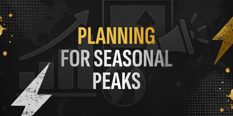 Illustration representing iGaming seasonal cycles and planning strategies for user acquisition.