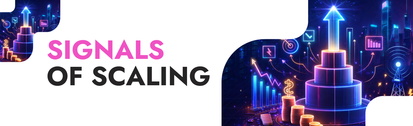 Abstract representation of scaling readiness in Tier-1 performance marketing systems