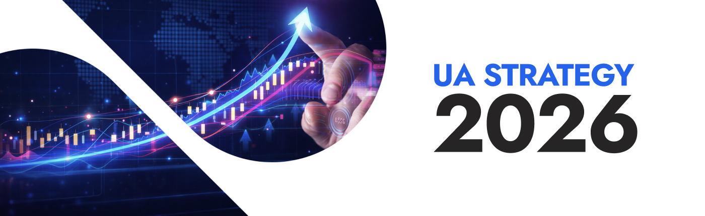 Strategic visual summarizing iGaming user acquisition 2026 outlook, combining regulatory compliance, platform eligibility, and performance marketing structure.