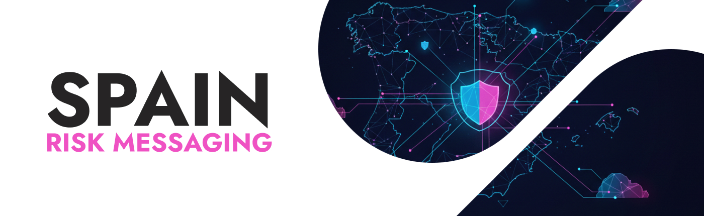 Visual concept reflecting Spain gambling advertising regulation and standardized risk messaging requirements within compliant iGaming creative production.