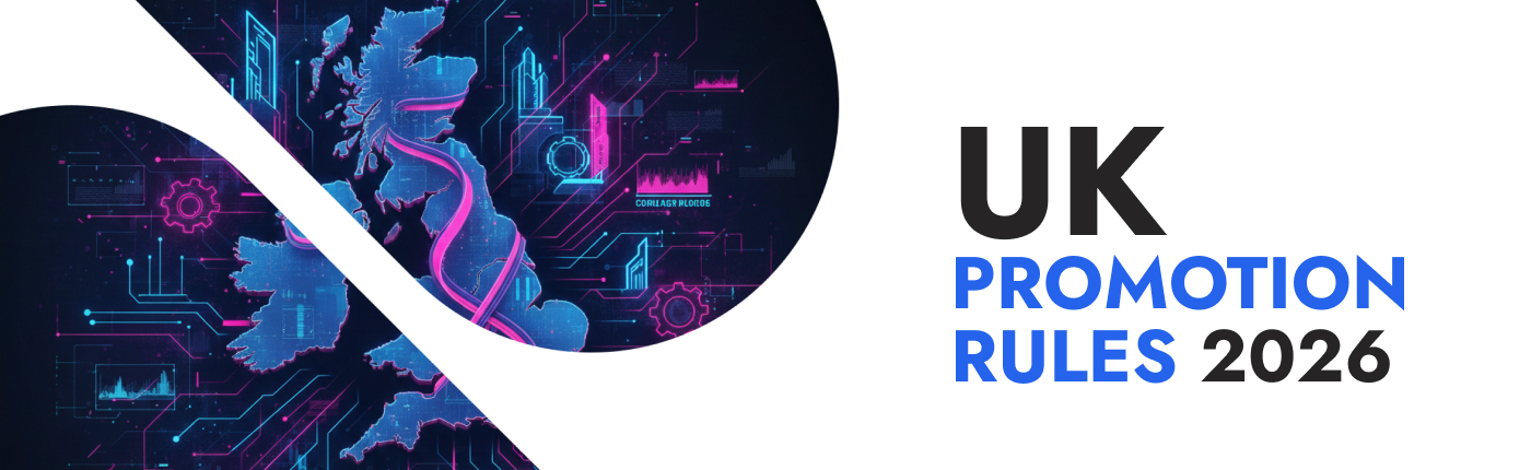 Creative visual representing UK gambling advertising regulation 2026 and its impact on promotion mechanics, bonus structures, and compliant iGaming user acquisition strategy.