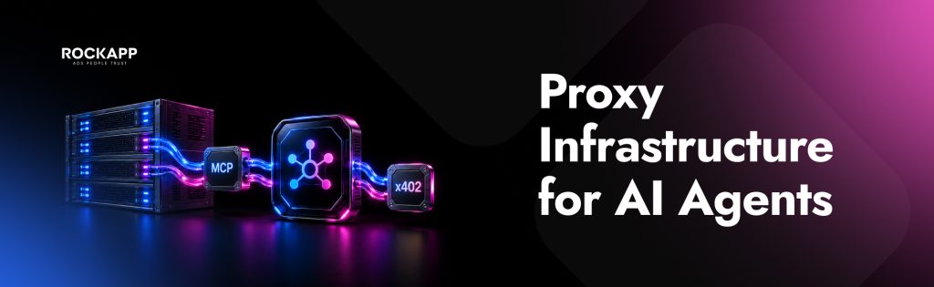 Proxies.sx infrastructure for AI agents with MCP integration and x402 micropayments.